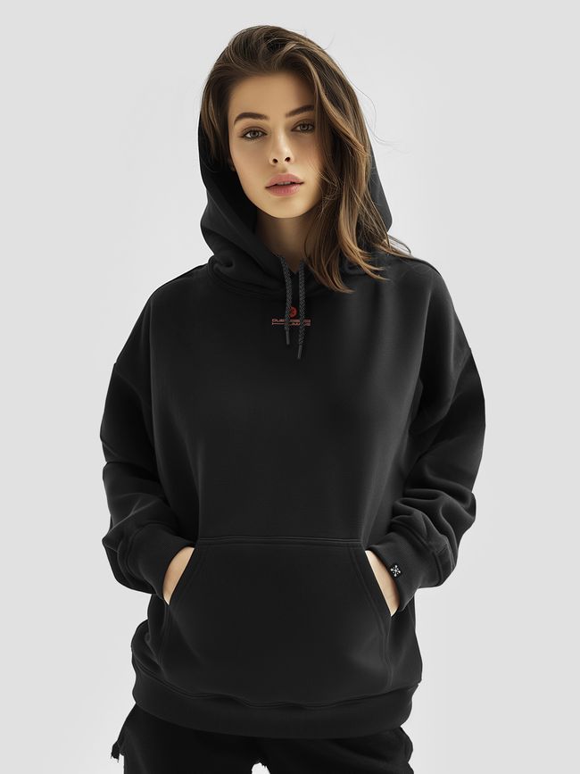 Women's Hoodie "Machine", Black, M-L