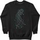 Men's Sweatshirt "Jellyfish Knob", Black, XS