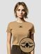 Women's T-shirt "Drone Skull", Cappuccino, XS