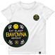 Women's T-shirt with a Changeable Patch “Eat, Sleep, Bavovna, Repeat”, White, XS