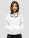 Women's Hoodie "Gothic", White, 2XS