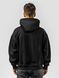 Men's Hoodie "Carpathian Blue Mountains", Black, M-L