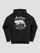 Men's Hoodie "Carpathian Blue Mountains", Black, M-L