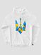 Kid's hoodie "Ukraine Geometric", White, XS (110-116 cm)