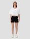 Women’s Oversize Suit - Shorts and Crop T-shirt Dubhumans Superior, white and black, S