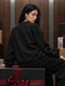 Women's Sweatshirt &rdquo;&rdquo;Determined Gaze&rdquo;, Black, M