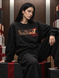 Women's Sweatshirt &rdquo;&rdquo;Determined Gaze&rdquo;, Black, M