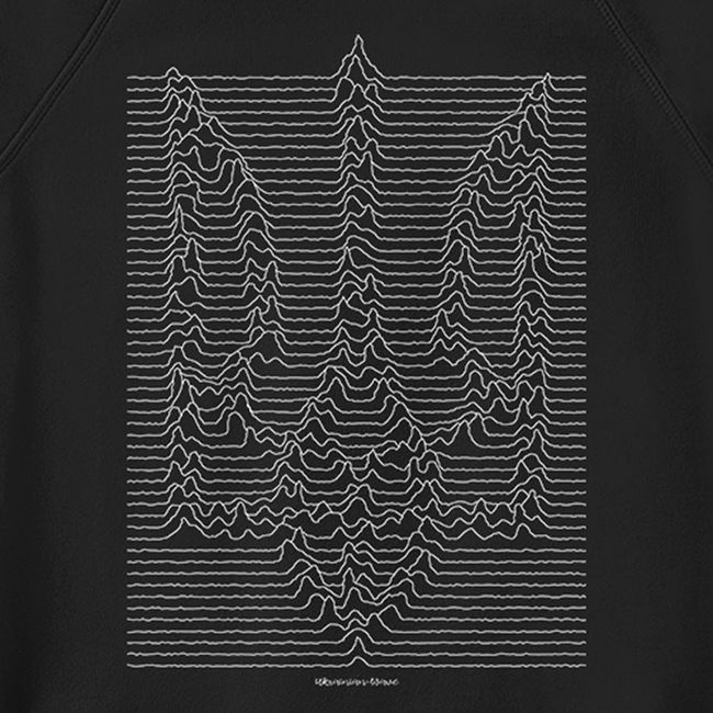 Women's Sweatshirt "Ukrainian Wave", Black, M