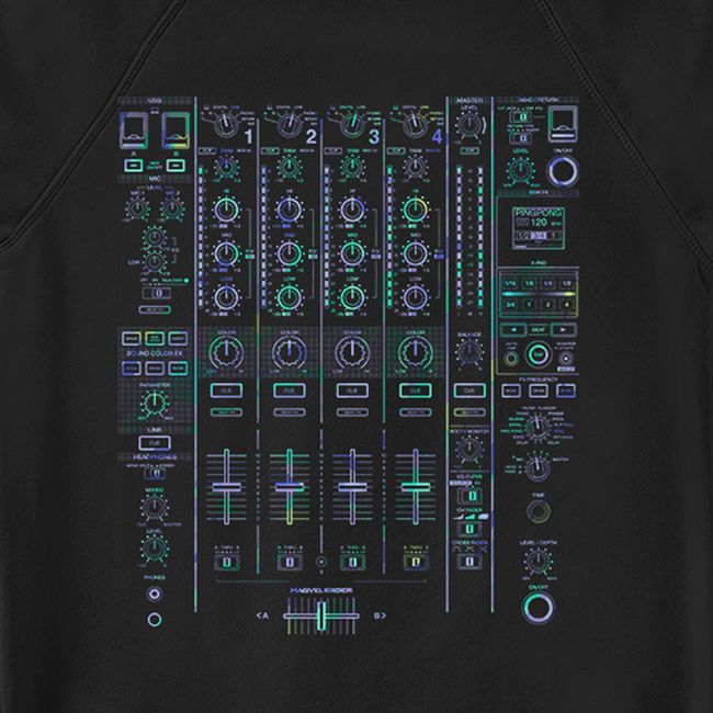 Women's Sweatshirt "DJ Mixer", Black, M