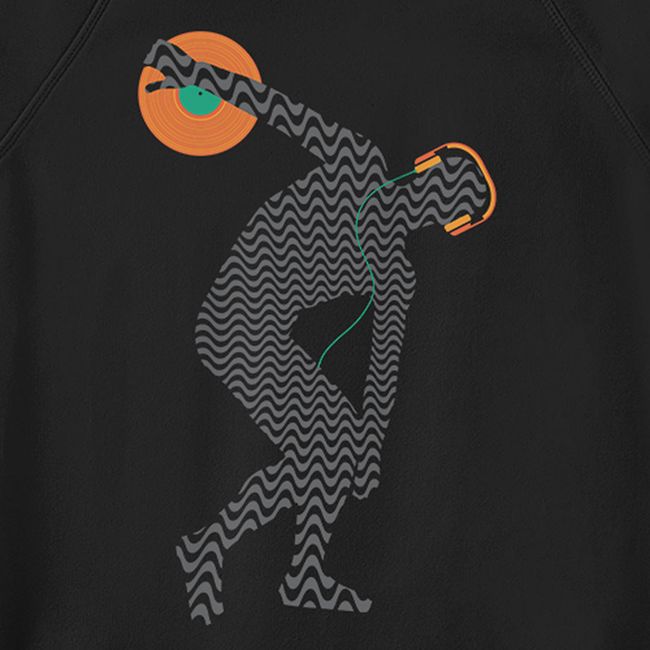 Men's Sweatshirt “Vinylbolus”, Black, M