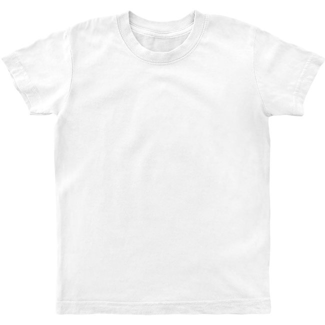 Kid's T-shirt "Basic", White, XS (110-116 cm)