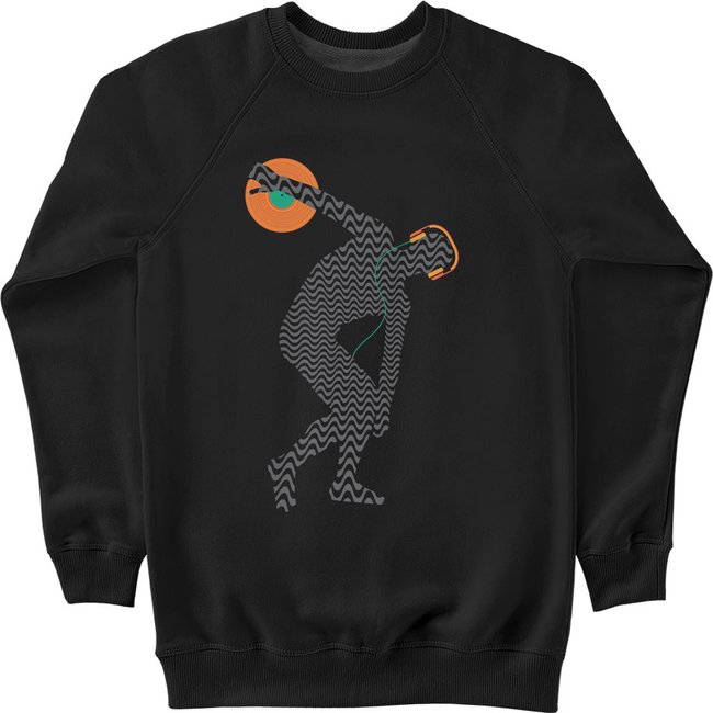 Men's Sweatshirt “Vinylbolus”, Black, M