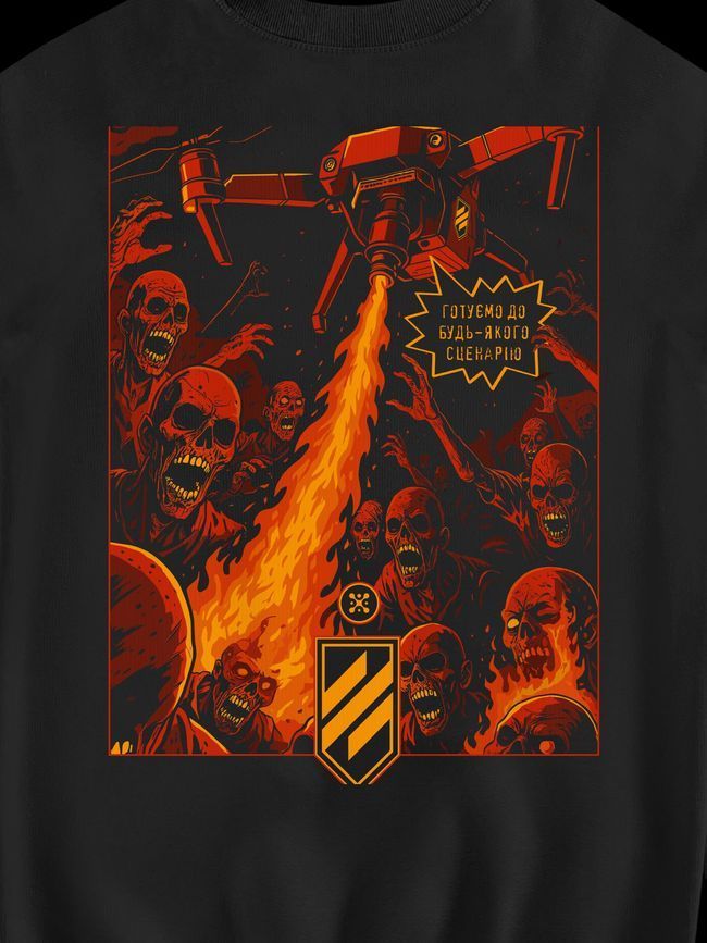 Women's Sweatshirt "3SAB vs Zombies", Black, M