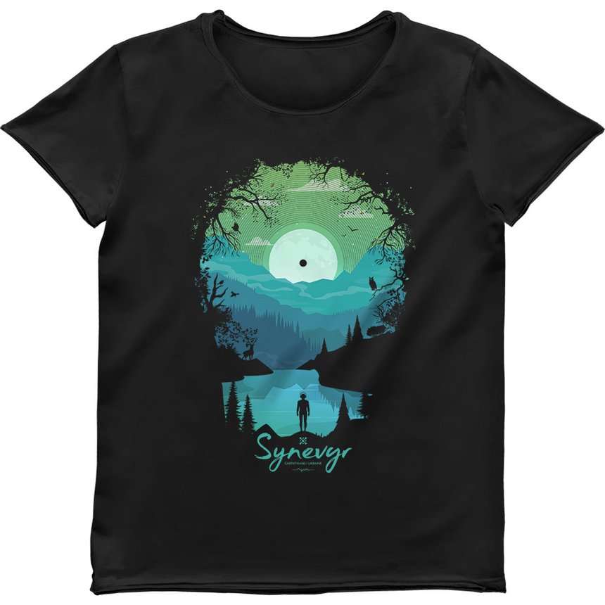 Women's T-shirt "Synevyr", Black, M