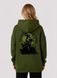 Women's Hoodie "Zombie Apocalypse", Khaki, XS-S