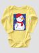Kid's Bodysuite “Crazy Snowman”, Light Yellow, 56 (0-1 month)