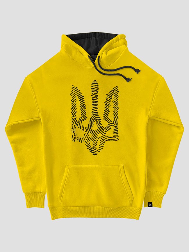 Kid's hoodie "Nation Code", Light Yellow, XS (110-116 cm)