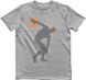 Men's T-shirt "Vinylbolus", Gray melange, XS