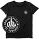 Women's T-shirt with a Changeable Patch “Russian Warship Fuck Yourself”, Black, M, Russian Warship