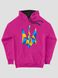 Kid's hoodie "Ukraine Geometric", Sweet Pink, XS (110-116 cm)
