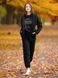 Women's tracksuit set with t-shirt “Codes My Codes”, Black, 2XS, XS (104 cm)