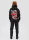 Women's suit hoodie and pants Black "Shadow of the Dragon", Black, M-L, L (108 cm)