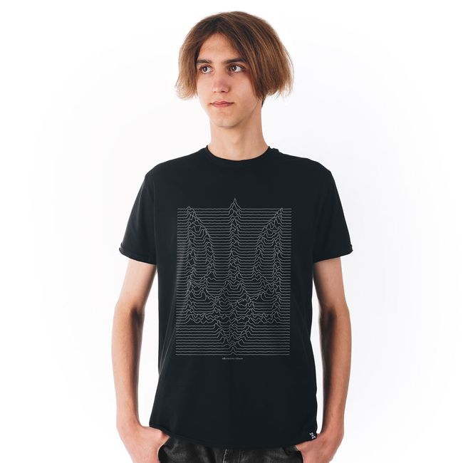 Men's T-shirt "Ukrainian Wave", Black, XS