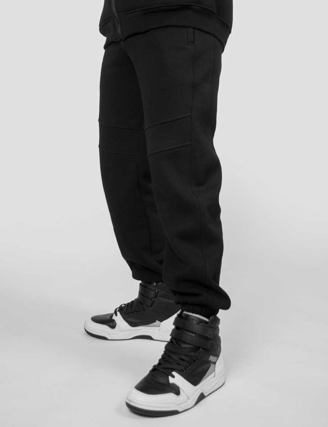 Штаны мужские черные с теплым начесом, Черный, XS (99 см)
