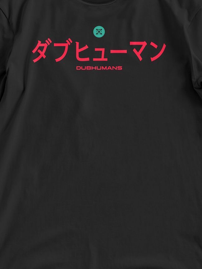 Комплект мужской шорты и футболка оверсайз &ldquo;Dubhumans Japanese&rdquo;, Черный, XS-S