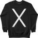 Women's Sweatshirt “X”, Black, XS