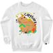 Women's Sweatshirt "Capybara", White, XS