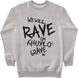Women's Sweatshirt ””We will Rave on Khuylo’s Grave”, Gray, XS