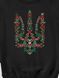 Women's Sweatshirt "New Year's Trident", Black, S