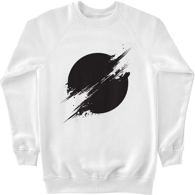 Women's Sweatshirt "The Sun Is Black", White, M