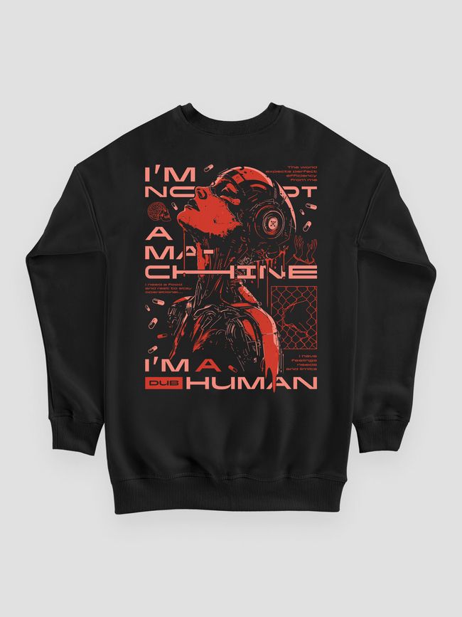 Women's Sweatshirt ””Machine”, Black, M