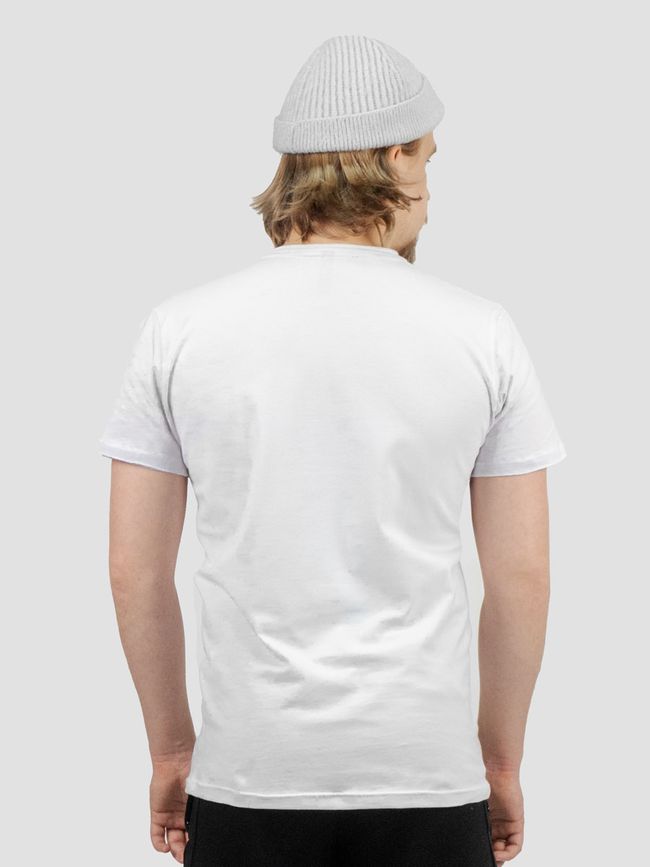 Set of 5 white basic t-shirts "White", XS, Male
