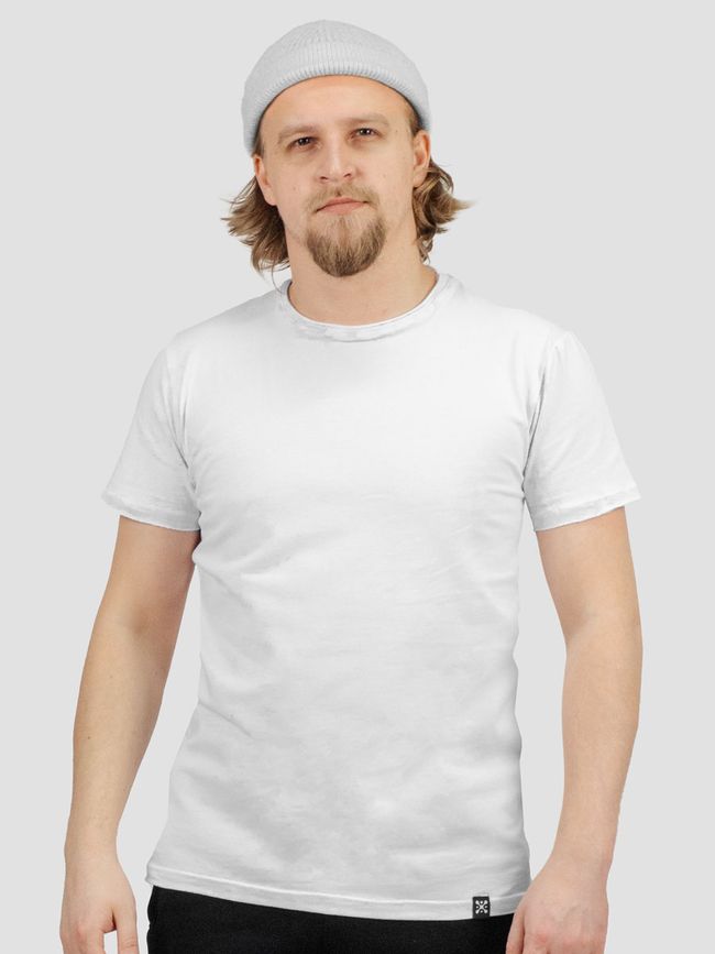 Set of 5 white basic t-shirts "White", XS, Male