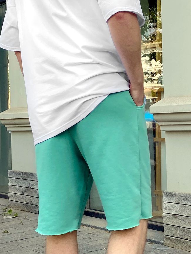 Men's Shorts oversize Mint, Mint, XS-S