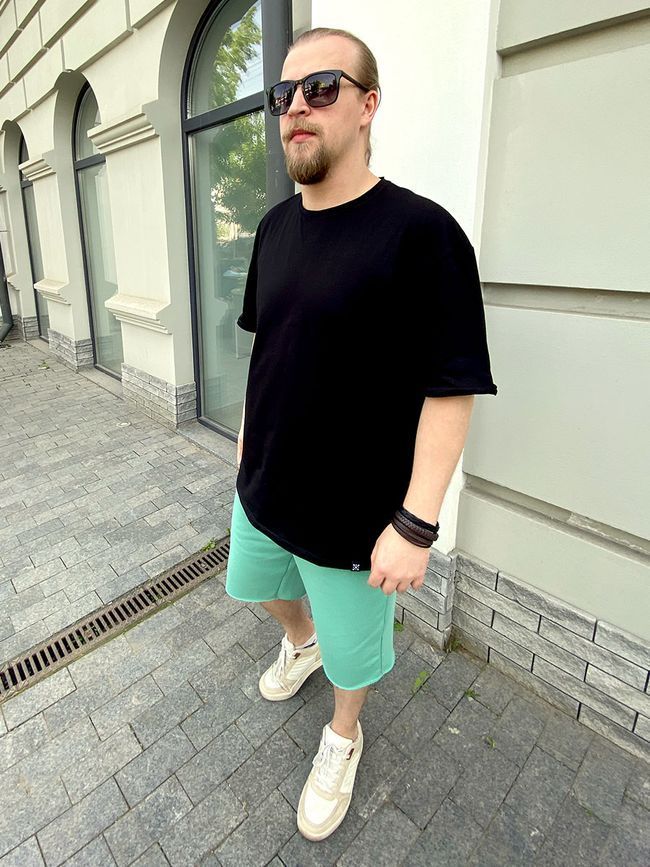 Men's Shorts oversize Mint, Mint, XS-S