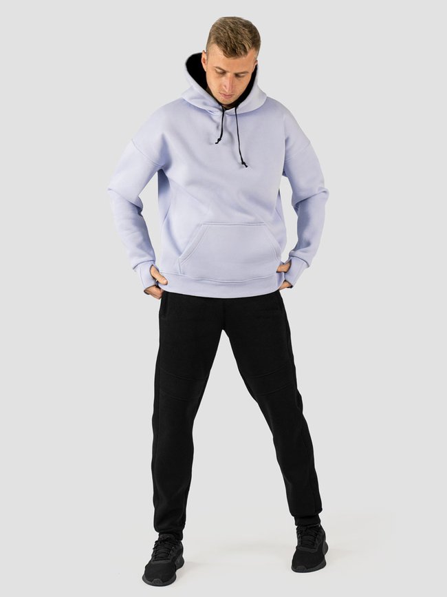 Men's suit hoodie light blue and pants, Light Blue, M-L, L (108 cm)