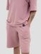 Kid's set Oversized T-shirt and Shorts Dusty pink, Dirty Pink, XS (110-116 cm)