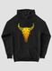 Kid's hoodie "Desert Cow Skull", Black, XS (110-116 cm)
