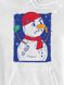 Kid's hoodie "Crazy Snowman", White, XS (110-116 cm)