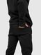Костюм мужской худи на молнии и штаны, Черный, M-L, L (108 см)