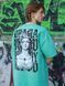 Men's T-shirt Oversize &ldquo;Drama Mood&rdquo;, Light emerald, XS-S