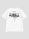 Men's T-shirt Oversize “Under Control”, White, XS-S