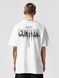 Men's T-shirt Oversize “Under Control”, White, XS-S