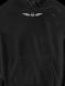 Men's Hoodie "Wings of Liberty 3", Black, M-L