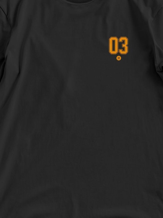 Women's T-shirt Oversize "03 (3SAB)", Black, XS-S