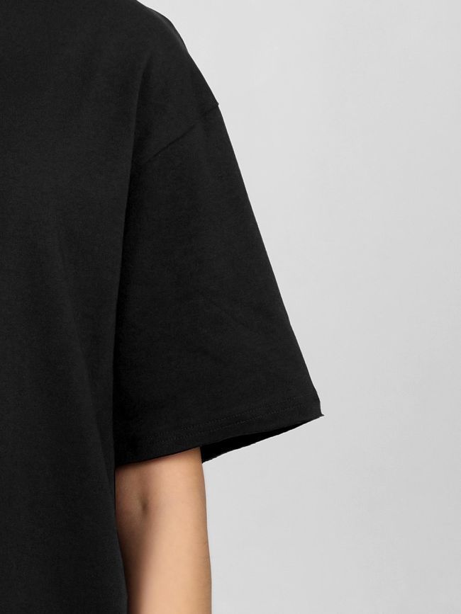 Women's T-shirt Oversize "03 (3SAB)", Black, XS-S